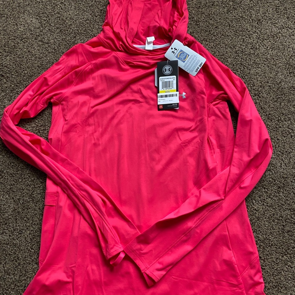 Under Armour Sunblock Hoodie NWT SZM Fushia